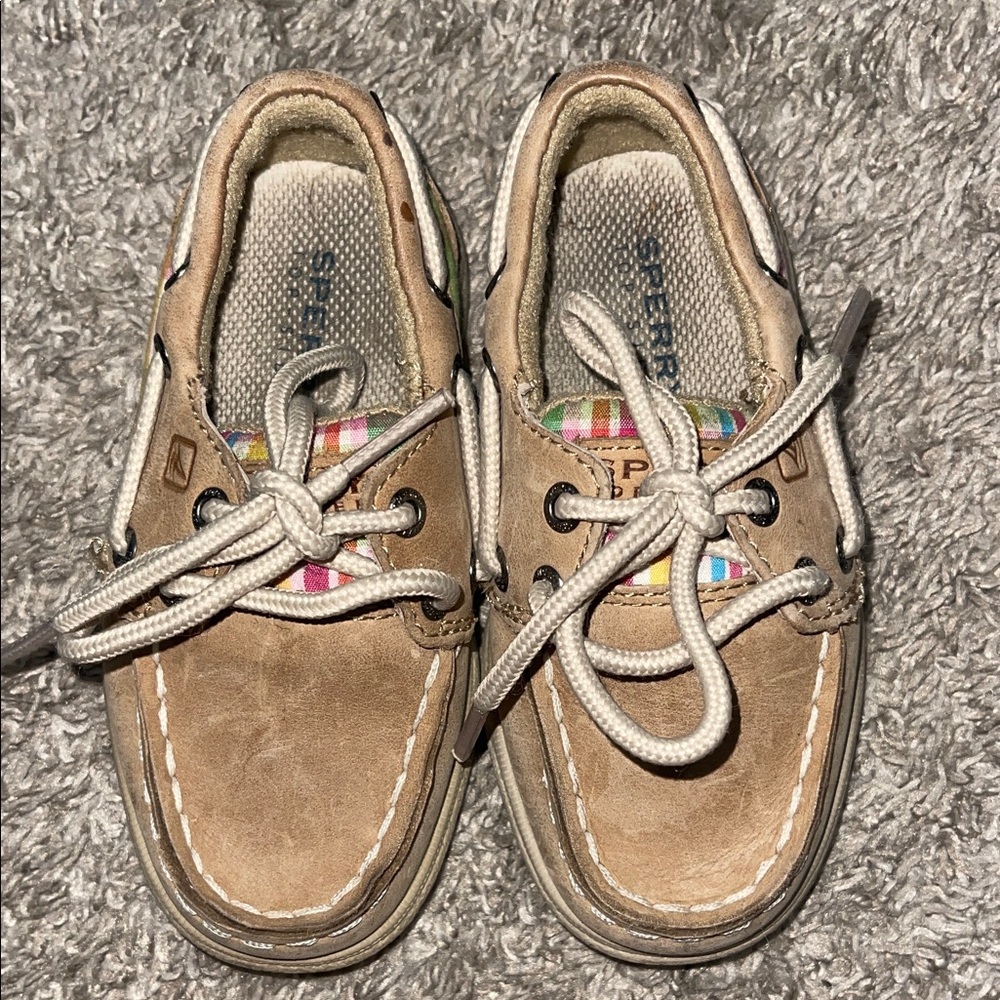 Sperry Kids Brown Moccasins